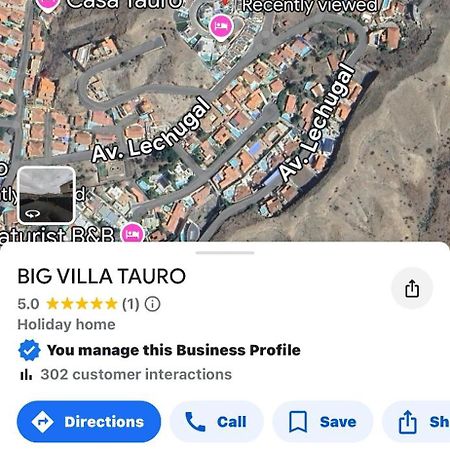Big Villa Tauro With Private Heated Saltwater Pool & Jacuzzi & Bbq & Game Room & Arcade Games Mogán Exterior foto